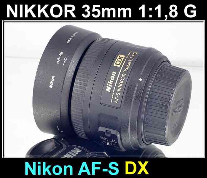 Nikon AF-S Nikkor 35 mm f/1.8 G **DX Pevný lens