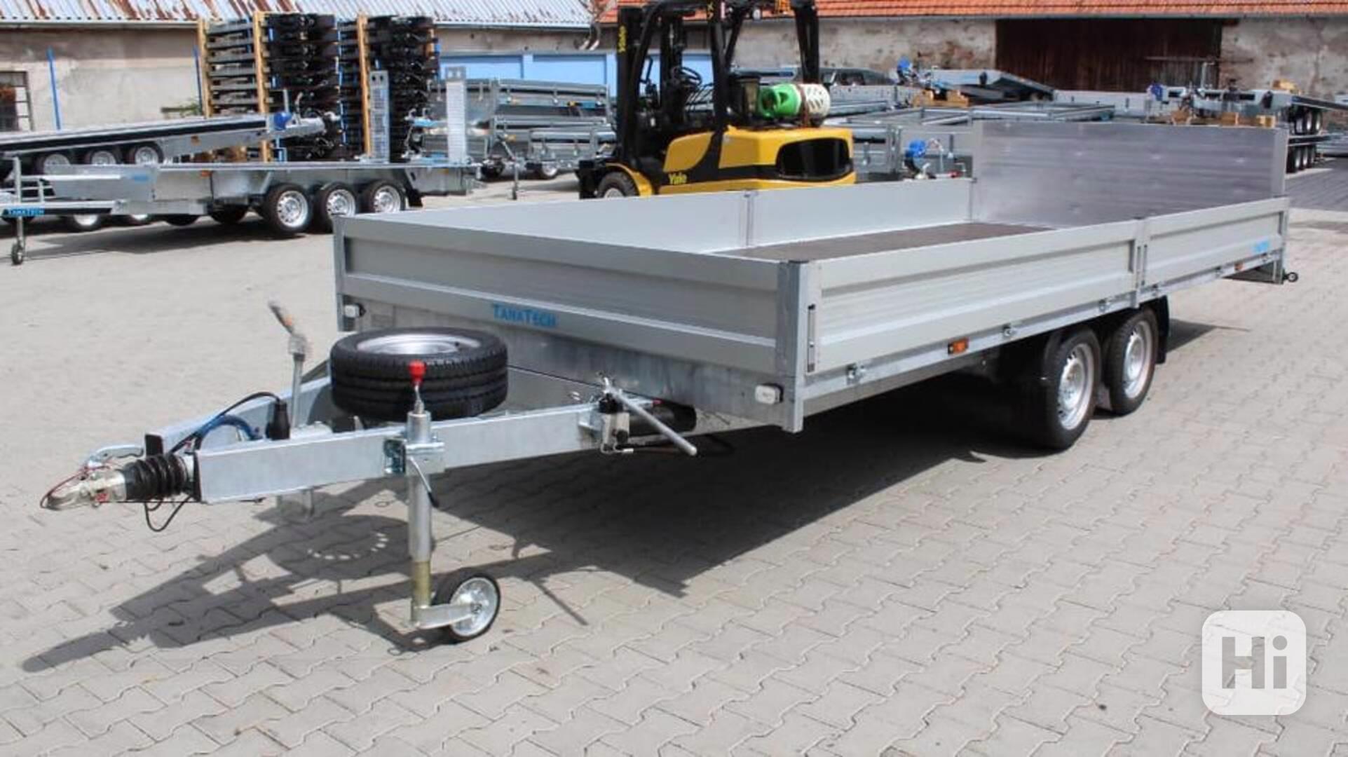 Přívěs UNK AD2100x5000 valník rampa sklopný 3500kg AKCE!!! - foto 1