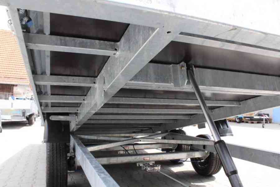 Přívěs UNK AD2100x5000 valník rampa sklopný 3500kg AKCE!!! - foto 3