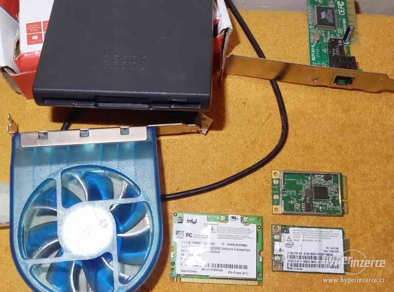 Wi-Fi karty pro ntb +USB floppy disk+síťová karta+ventilátor - foto 10