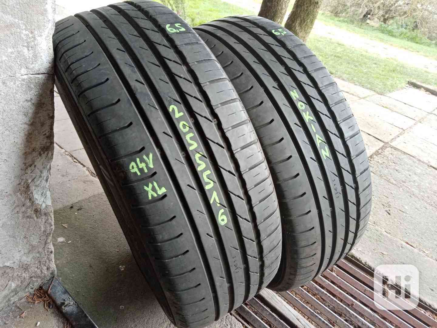Letní pneu 2kusy 205/55/16 vzorek 85% NOKIAN - dobírka možná - foto 1