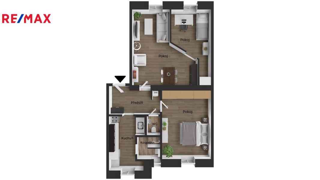 Pronájem bytu 3+1, 70 m2, ul. Komenského, Opava - foto 3