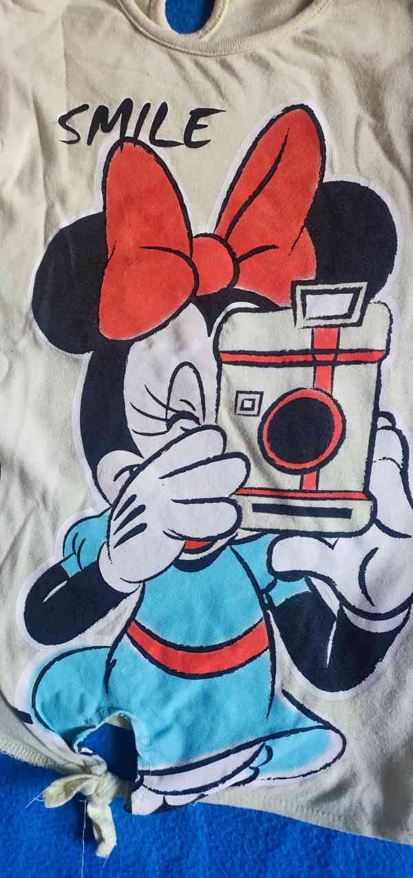 Žluté tričko s Minnie, vel. 98 - foto 3