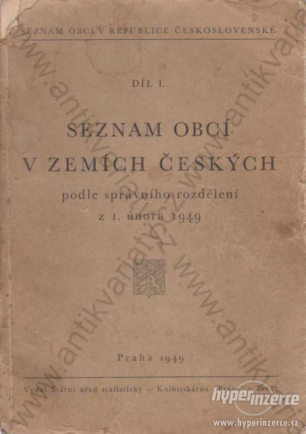 Seznam obcí v republice Československé 1949 - foto 1