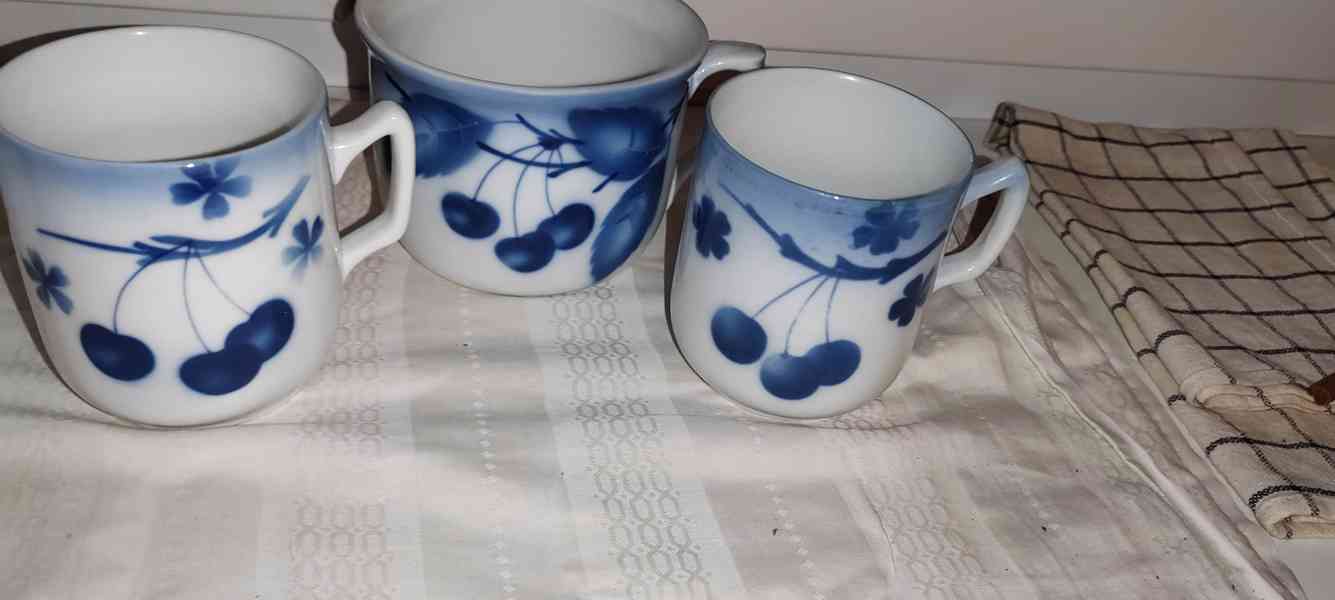porcelán modré třešně Krautz Teplitz - foto 3
