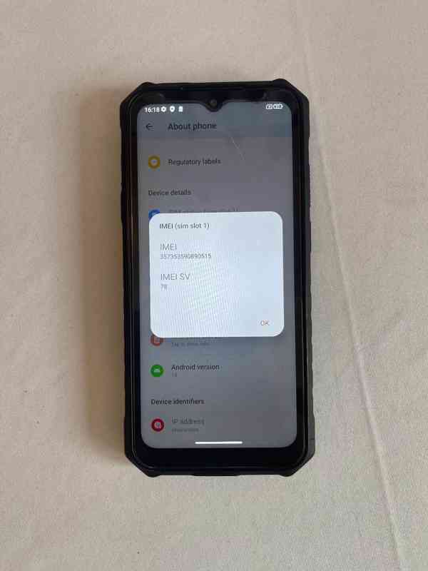 UleFone Armor X13 – odolný telefon, funkční, vadná přední... - foto 2