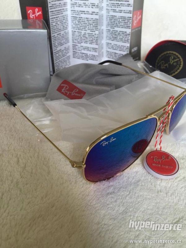 RayBan aviator modré slnečné okuliare - foto 10