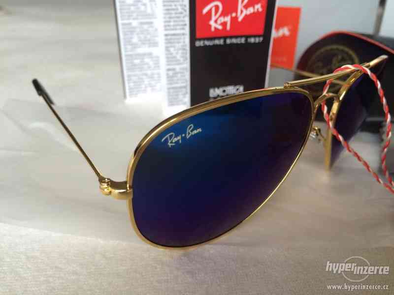 RayBan aviator modré slnečné okuliare - foto 14