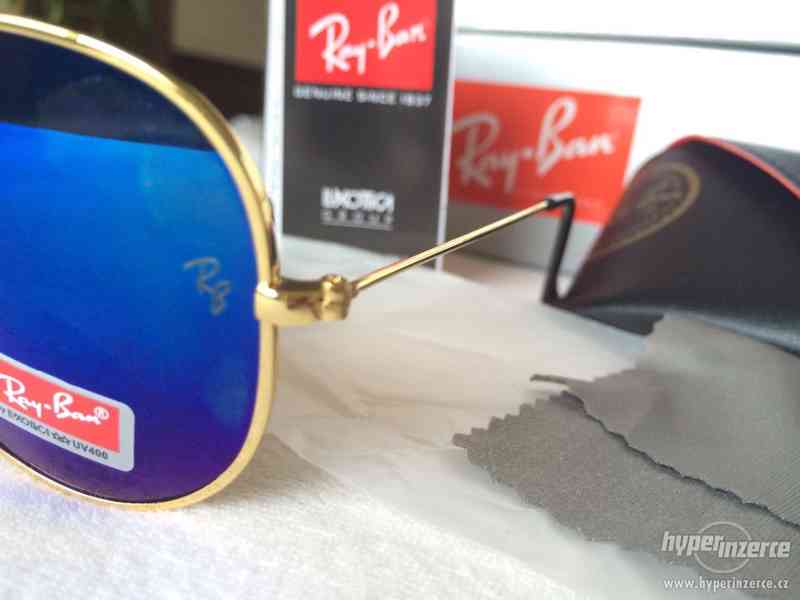 RayBan aviator modré slnečné okuliare - foto 15
