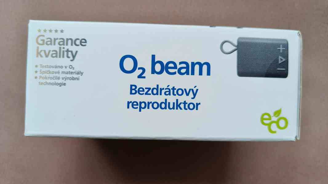 Bezdrátový reproduktor O2 beam, šedá barva - nerozbalený - foto 3