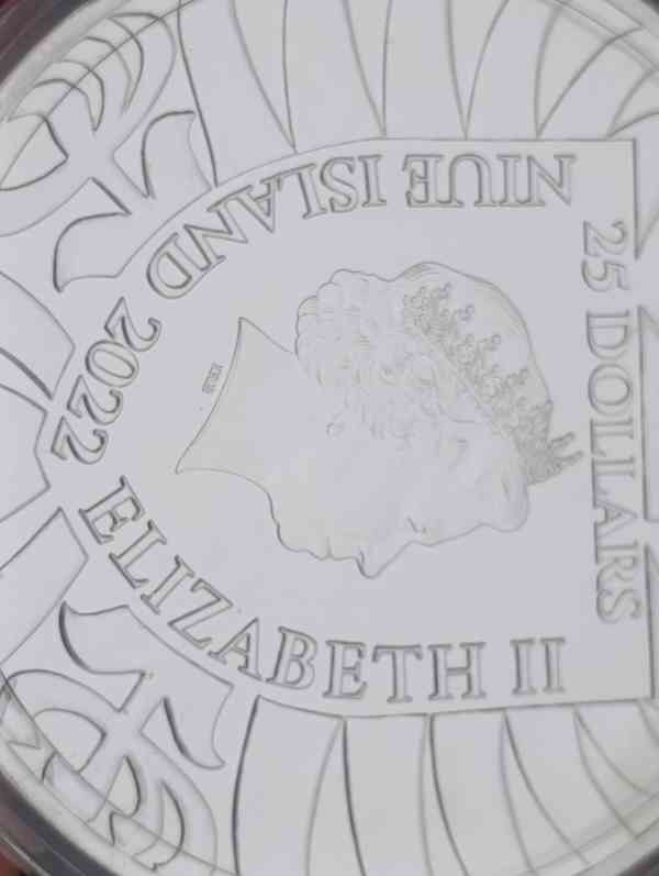 Stříbrná 10 oz investiční mince Český lev 2022 stand, 311gr. - foto 8