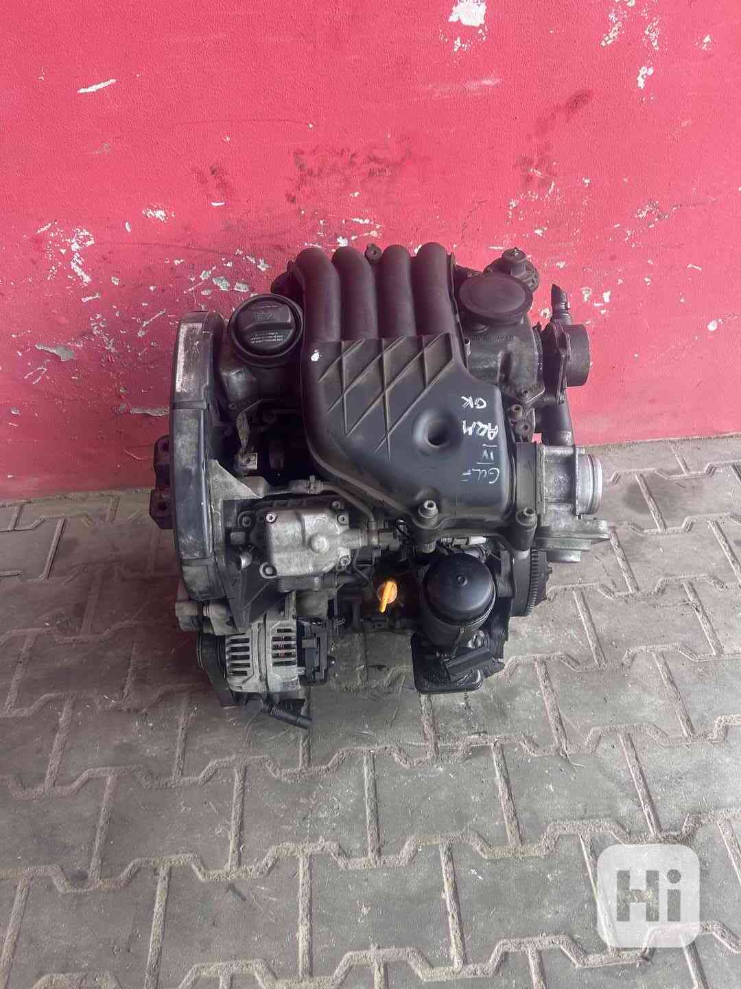 Motor 1,9SDI AQM 50KW VW Golf IV kompletní motor - foto 1