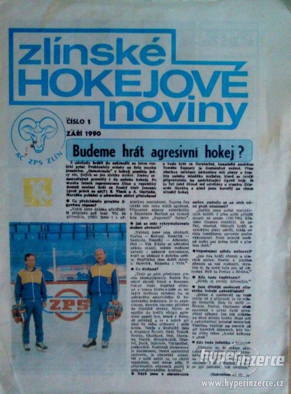 AC ZPS Zlín - hokejové noviny září 1990 - foto 1