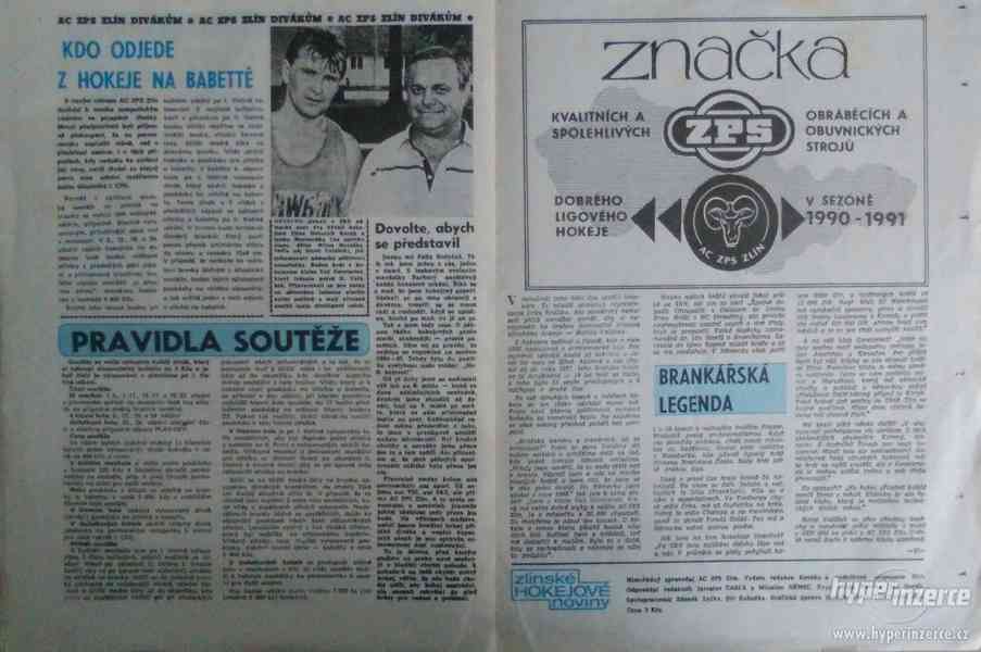 AC ZPS Zlín - hokejové noviny září 1990 - foto 4