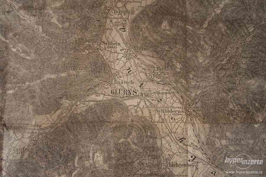 Vojenská mapa Tyroly - Glurns a Ortler - RU armáda - foto 2