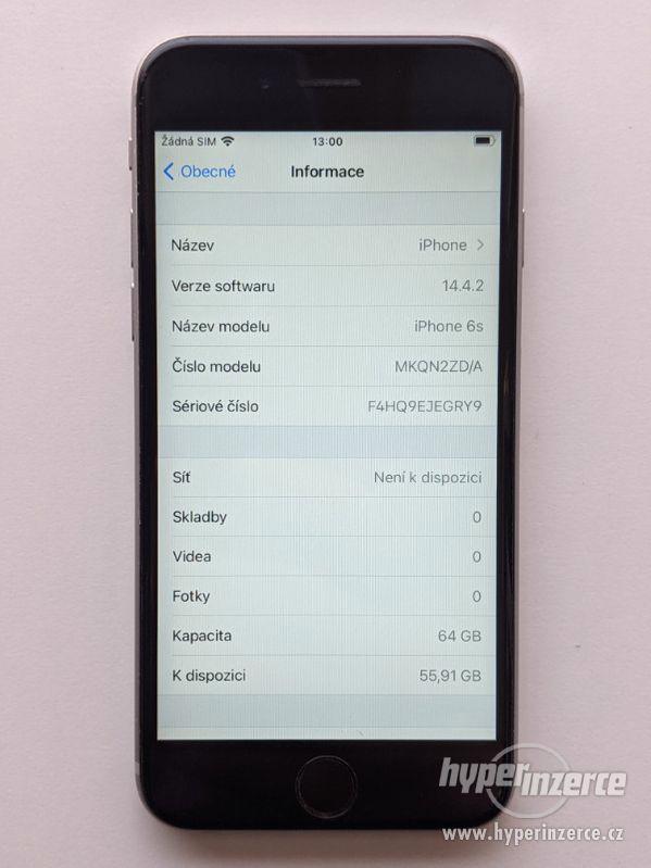 iPhone 6s 64GB šedý, záruka 6 měsícu - foto 3