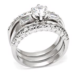 Snubní a zásnubní prsteny - set stříbrný - Stříbro 925 z USA - foto 2