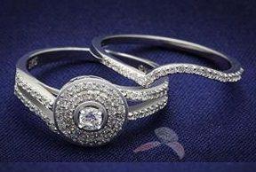 Snubní a zásnubní prsteny - set stříbrný - Stříbro 925 z USA - foto 9