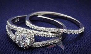 Snubní a zásnubní prsteny - set stříbrný - Stříbro 925 z USA - foto 14