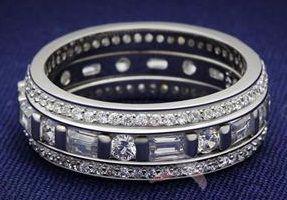 Snubní a zásnubní prsteny - set stříbrný - Stříbro 925 z USA - foto 15