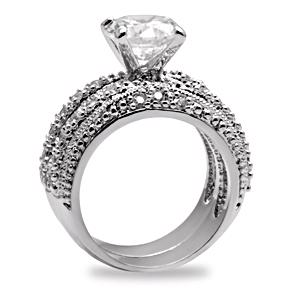 Snubní a zásnubní prsteny - set stříbrný - Stříbro 925 z USA - foto 16