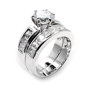 Snubní a zásnubní prsteny - set stříbrný - Stříbro 925 z USA - foto 17