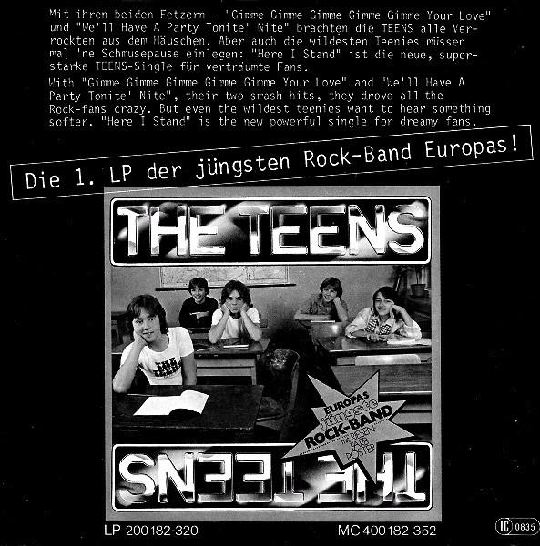 The Teens – Here I Stand  (SP) - foto 2