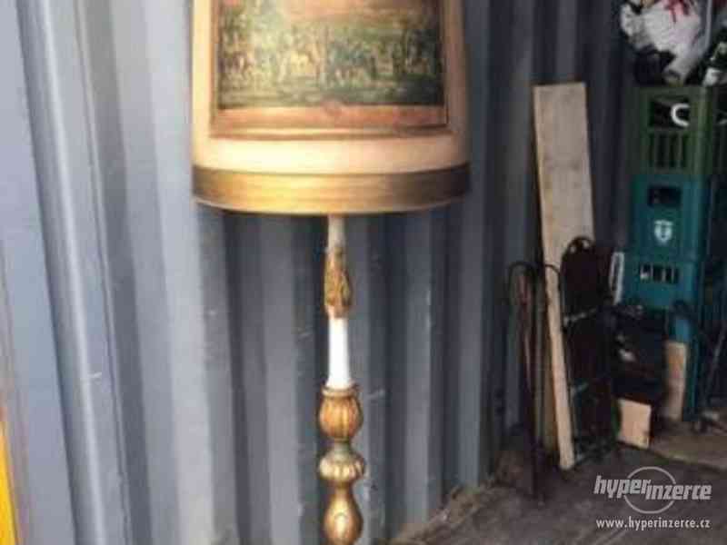 LAMPA, stojací starožitná lampa 180 cm - foto 1