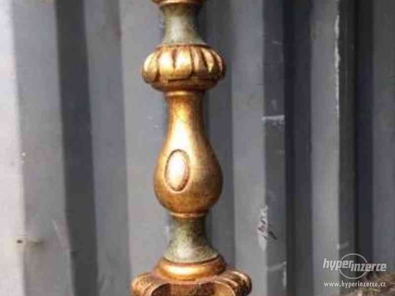 LAMPA, stojací starožitná lampa 180 cm - foto 2