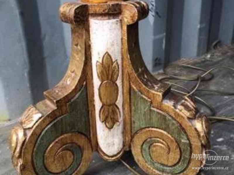LAMPA, stojací starožitná lampa 180 cm - foto 4