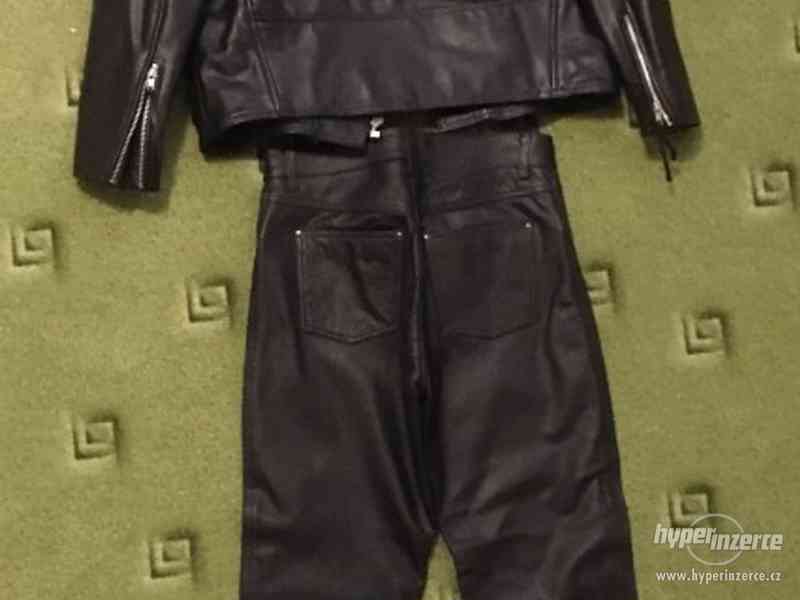 Kombinézy, komplety: Kožená bunda + kalhoty na motorku - foto 2