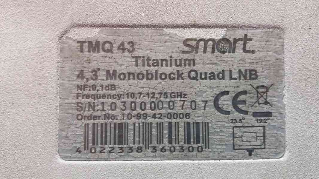 Prodám satelitní monoblok Smart Titanium Monoblock Quad 4.3° - foto 4