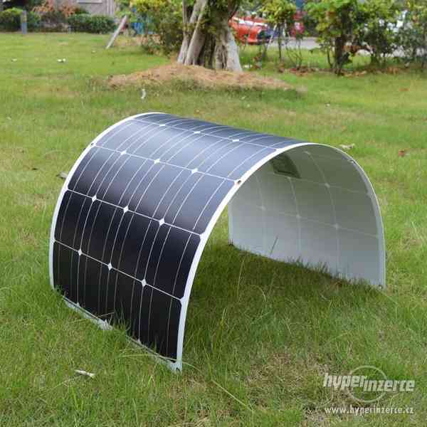 Solární panel fotovoltaický flexibilní 100W - 12V - foto 4