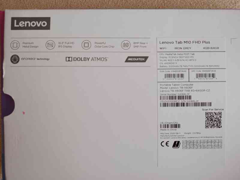 Tablet, Lenovo Tab M10 - 4GB/64GB - nový  - foto 2