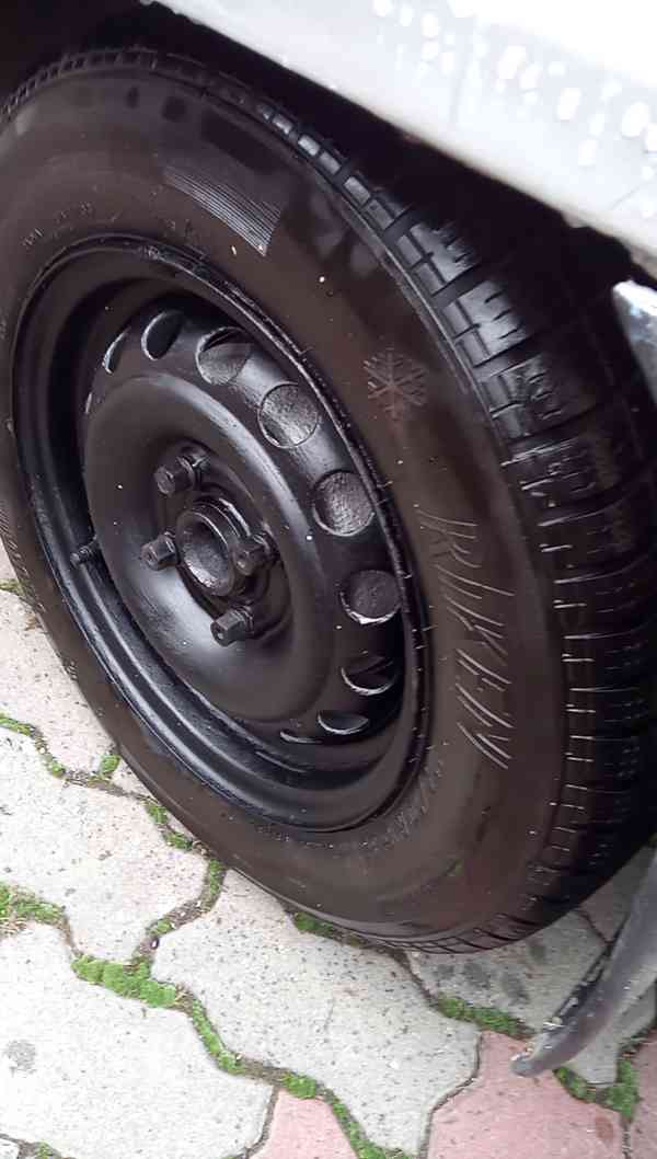 ORIGO OCELOVÉ DISKY 4x100 + ZIMNÍ 90% pneu 175/70R13+POKLICE - foto 13