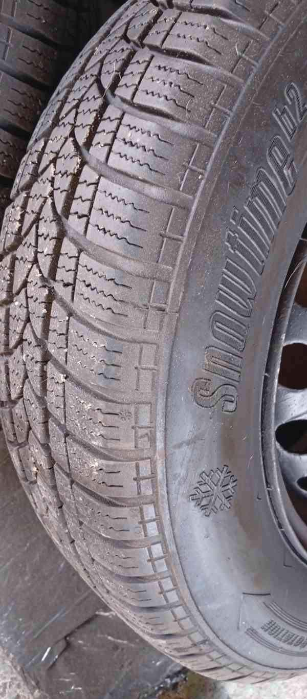 ORIGO OCELOVÉ DISKY 4x100 + ZIMNÍ 90% pneu 175/70R13+POKLICE - foto 4