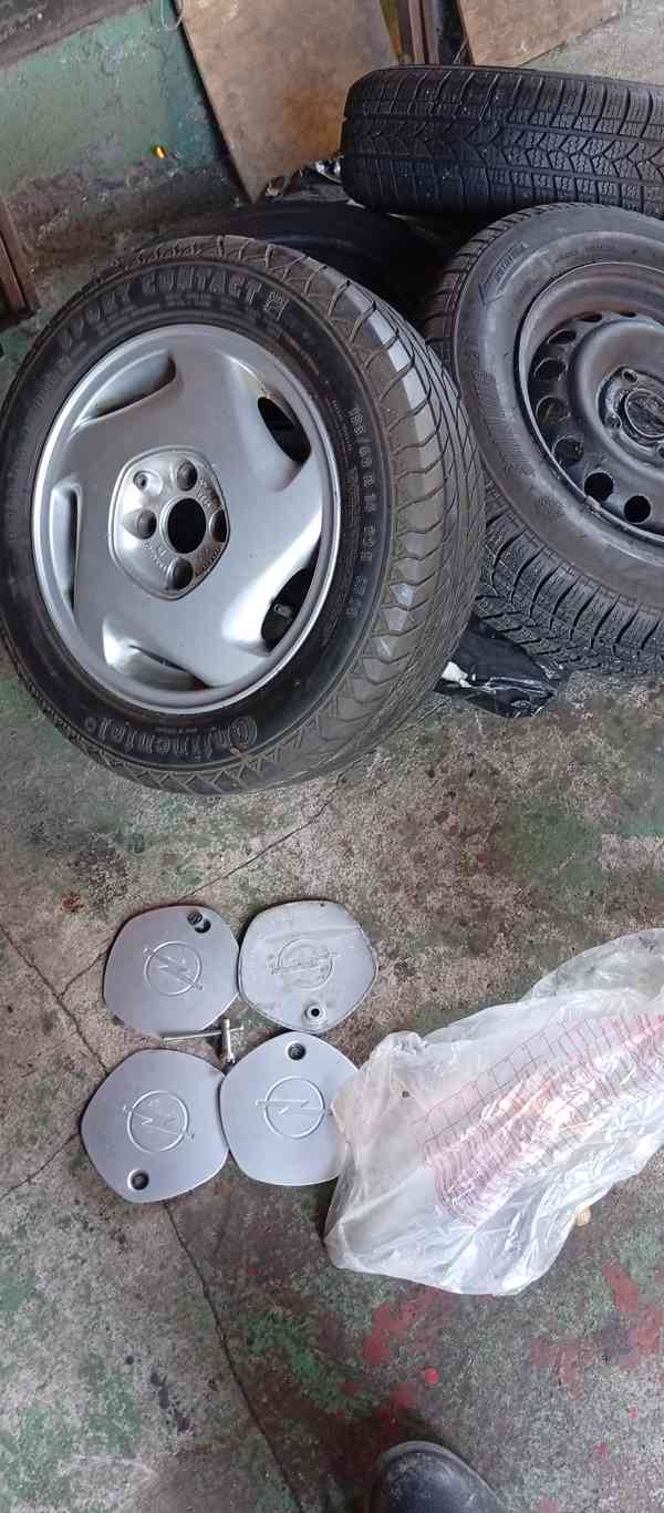 ORIGO OCELOVÉ DISKY 4x100 + ZIMNÍ 90% pneu 175/70R13+POKLICE - foto 14