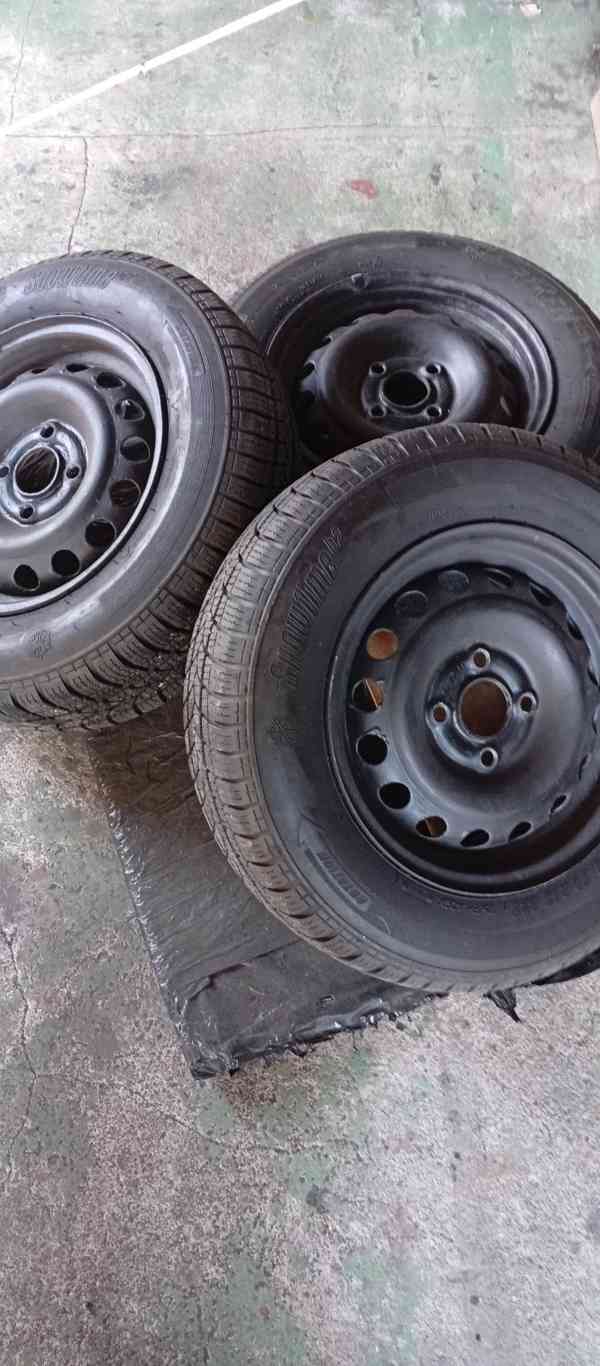 ORIGO OCELOVÉ DISKY 4x100 + ZIMNÍ 90% pneu 175/70R13+POKLICE - foto 7