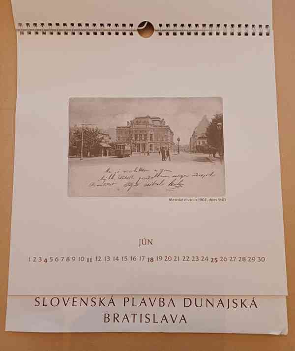 Nástěnný kalendář Slovenské plavby dunajské Bratislava - foto 2