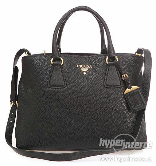 Prada Vitello Daino kombinovaná černá kabelka,originál,nová - foto 1