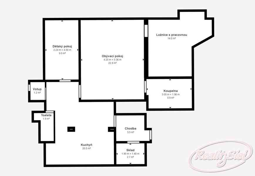 Prodej byt 3+1 ve Svobodě nad Úpou  - foto 9