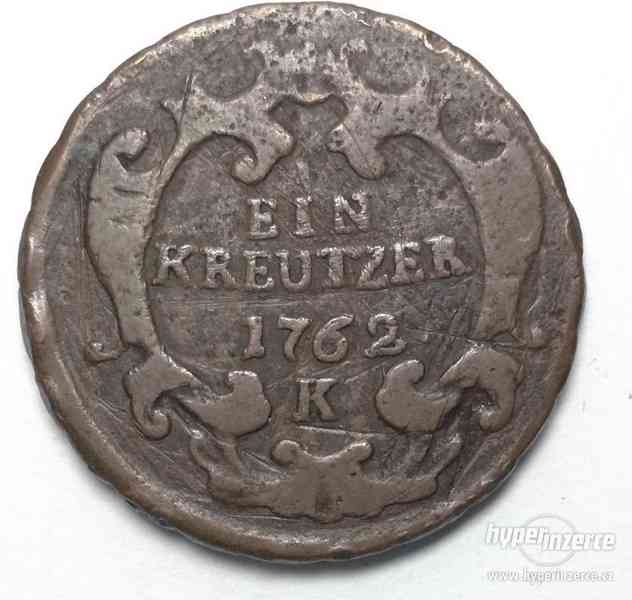 1762 K, 1 Kreutzer, Mária Terézia, R - U - - foto 1