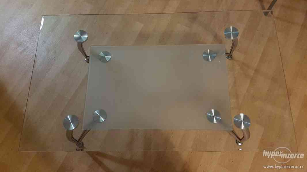 Prodám skleněný konferenční stolek - foto 2