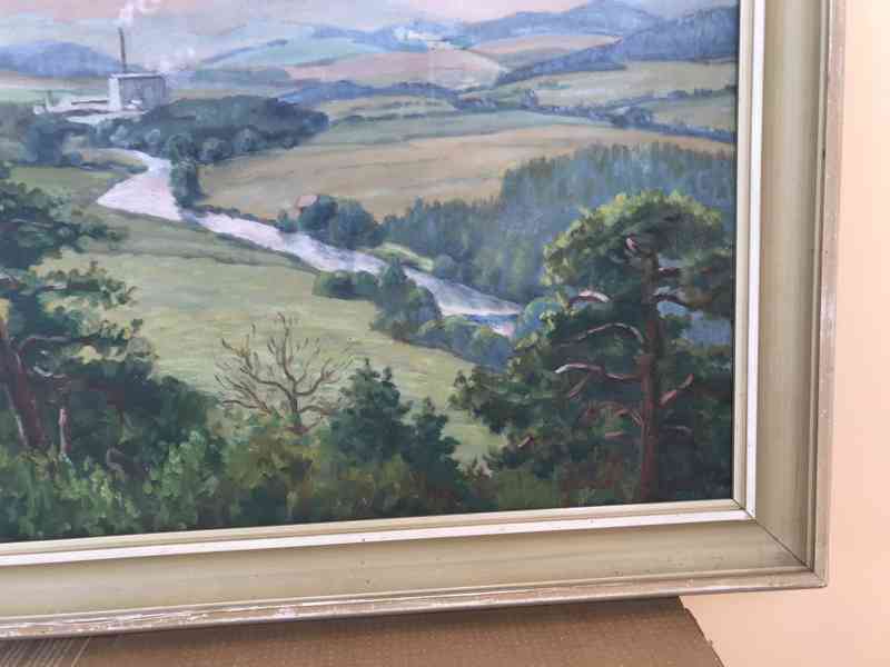 Obraz krajiny 80x60cm Olejomalba. - foto 4