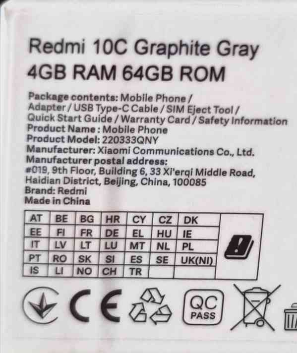 Xiaomi Redmi 10C Graphite Gray 4GB RAM/64GB ROM+SmartBand 7P - foto 5