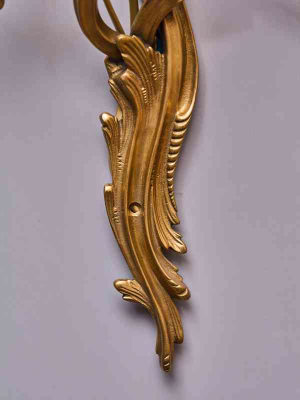 Párové tříramenné apliky / nástěnné lampy LudvíkXV - foto 4