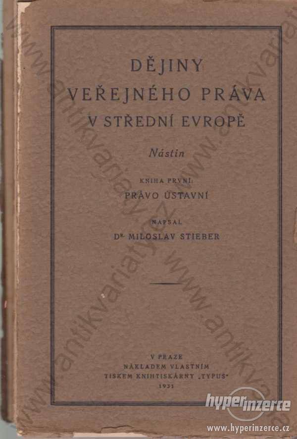 Dějiny veřejného práva v střední Evropě 1931 - foto 1