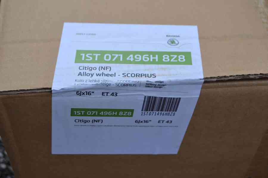 Škoda Citigo/Seat Mii,VW UP-Nové orig. Alu kola R16, 4x100  - foto 11