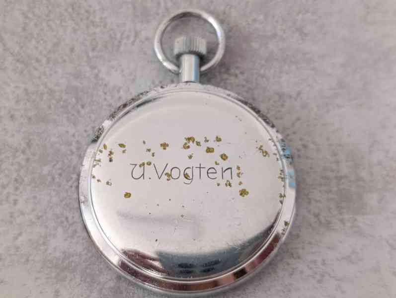 Zajímavé staré německé kapesní stopky Junghans 1/10s. - foto 17