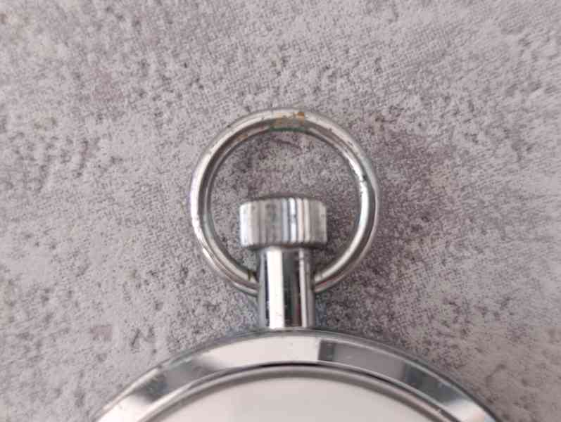 Zajímavé staré německé kapesní stopky Junghans 1/10s. - foto 8